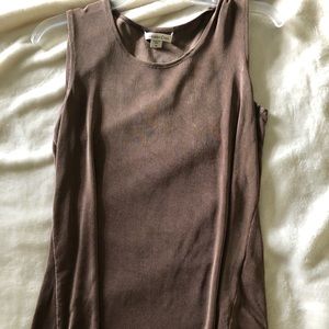 Brown tank top